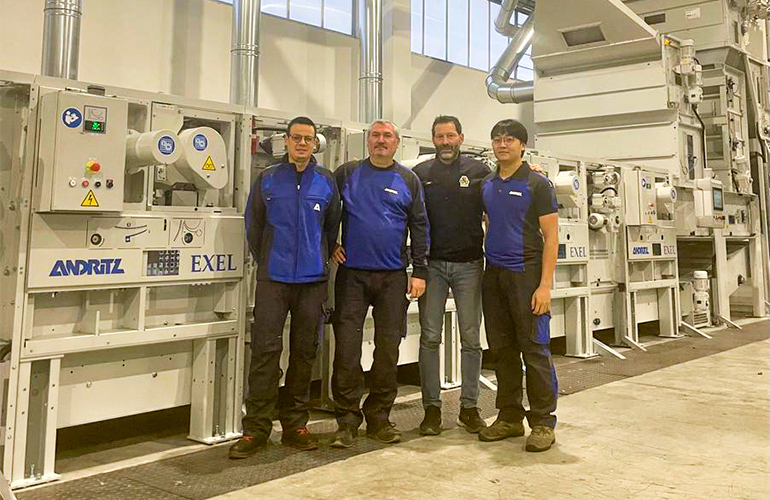 Complete ANDRITZ textile recycling line starts operations in Italy