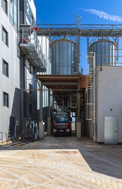 View of the pellet bulk loading bays