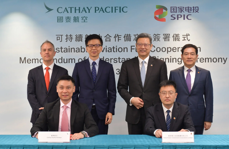 Cathay Pacific and SPIC to develop SAF in China
