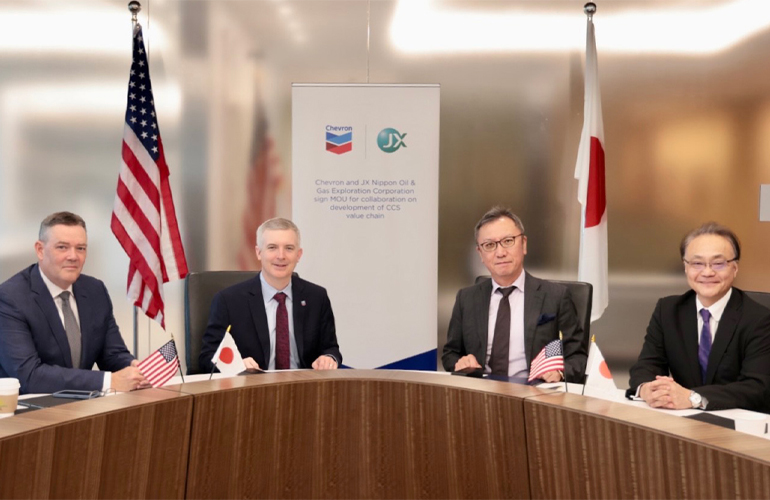 Chevron, JX sign MoU for CCS value chain collaboration