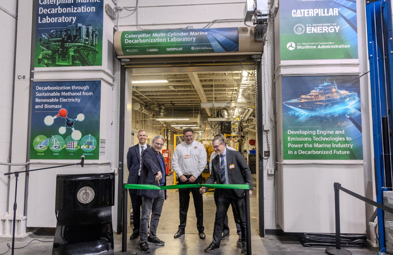 ORNL and Caterpillar to advance methanol use in marine engines