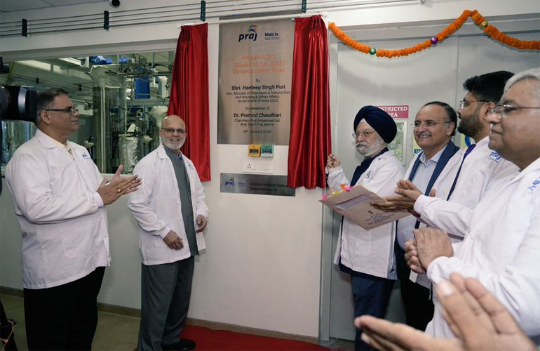 Inauguration held for Praj Industries SAF demo facility