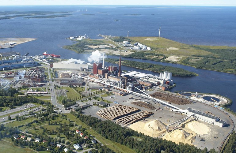 Aerial view of the Stora Enso Oulu paper mill in Oulu, Finland (photo courtesy Stora Enso).
