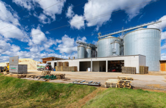 A view of Sturmberger Pelletsproduktions in Wels, Austria