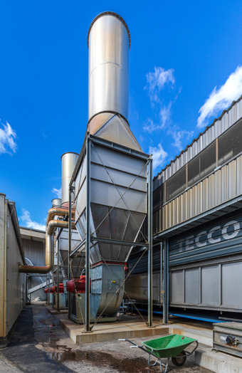 View of the Teccon BDT 24 belt dryer